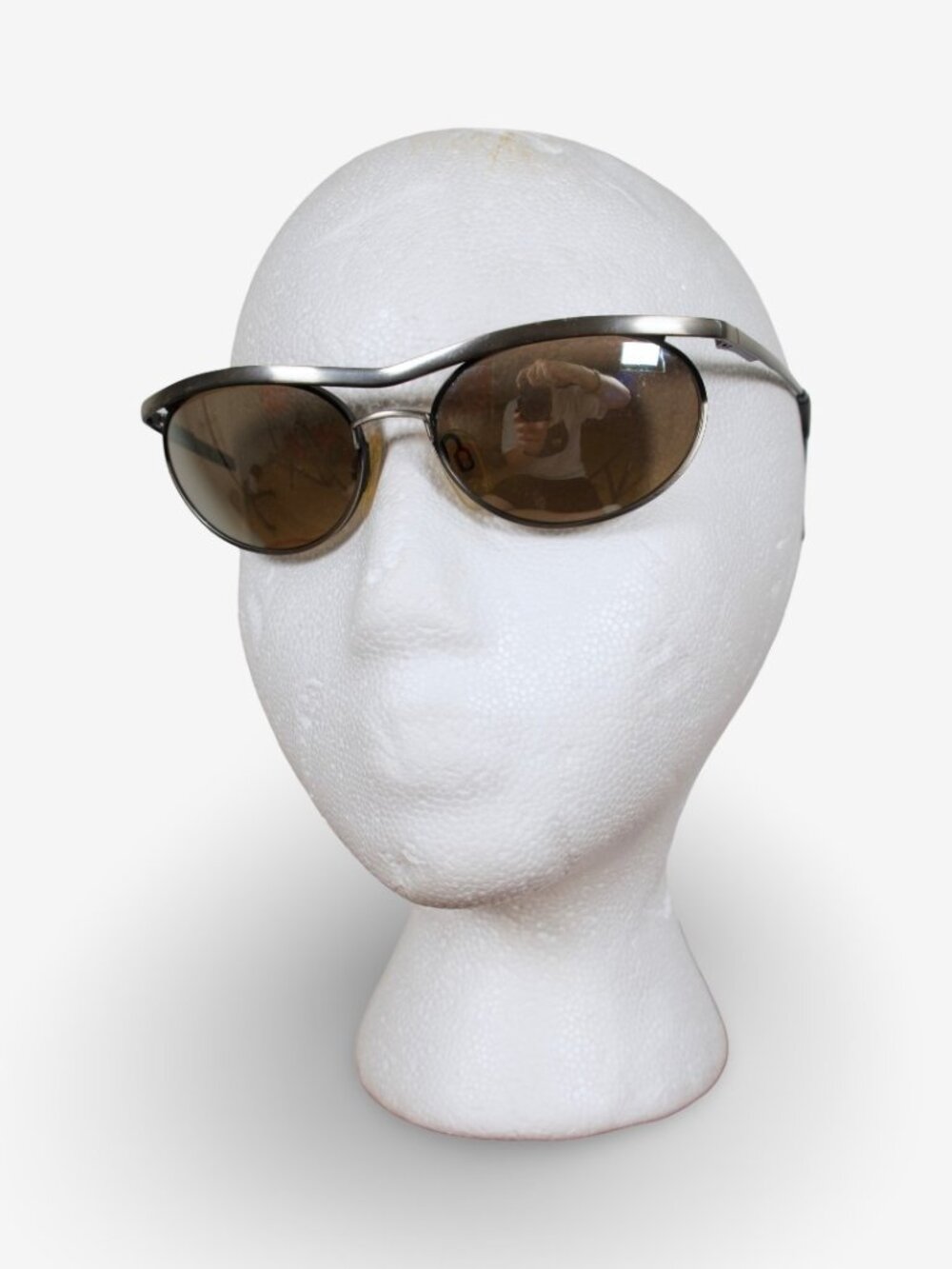 Vintage Reebok Future Silver Metal Sunglasses